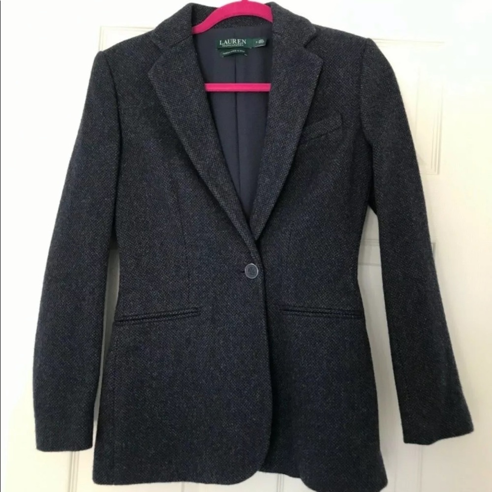 Ralph Lauren tweed wool blazer jacket 2 - XS NEW!